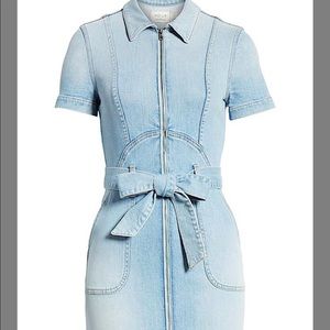 Alice + Olivia Mini Denim Jean Dress